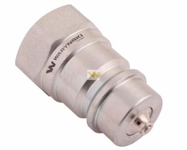 Szybkozłącze hydrauliczne wtyczka z eliminatorem ciśnienia G1/2"BSP gwint wew. ISO 7241-A Waryński WIAR12SWE