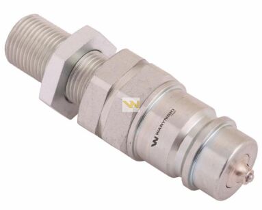 Szybkozłącze hydrauliczne wtyczka long z eliminatorem ciśnienia M18x1.5 gwint zew. EURO (9100818W) (ISO 7241-A) Waryński WIAM18SZLE