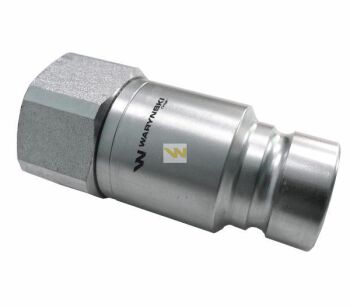 Szybkozłącze hydrauliczne suchoodcinające wtyczka G3/4"BSP gwint wewnętrzny ISO16028 Waryński WIFR34SW