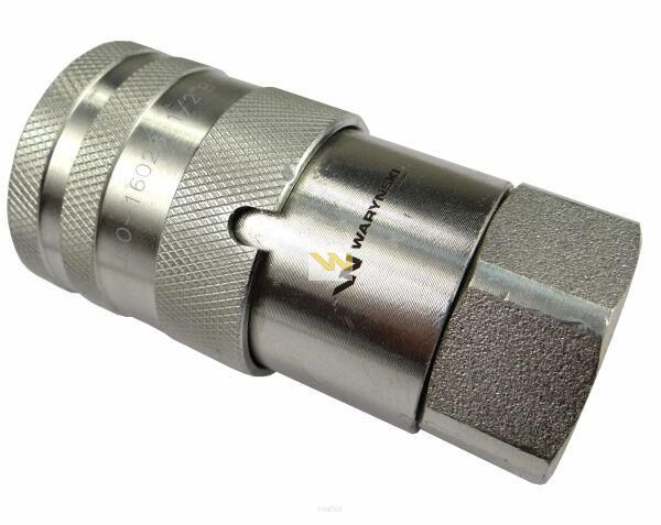 Szybkozłącze hydrauliczne suchoodcinające gniazdo G1/2