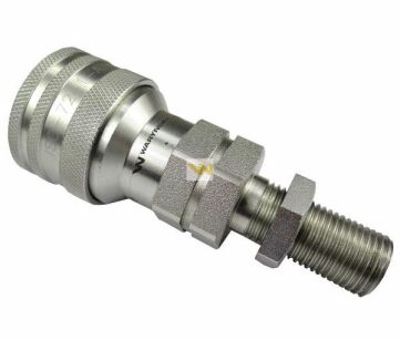 Szybkozłącze hydrauliczne gniazdo long M16x1.5 gwint zewnętrzny EURO (9100816GL) (ISO 7241-A) Waryński WIAM16MZL