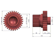 Koło napędzane sprzęgła 80184001 - 3
