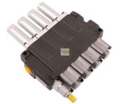 Rozdzielacz hydrauliczny 4-sekcyjny max przepływ 40L sterowany linkami Waryński W-ROZ40L/4L - 2