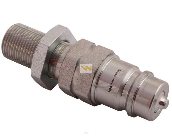 Szybkozłącze hydrauliczne wtyczka long M20x1.5 gwint zewnętrzny EURO (ISO 7241-A) Waryński WIAM20SZL