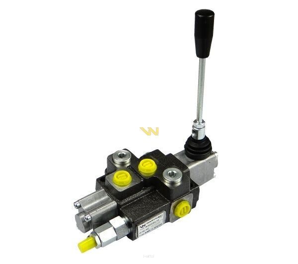 Rozdzielacz hydrauliczny 1-sekcyjny max przepływ 40L z zatrzaskiem Waryński W-ROZ40L/1Z