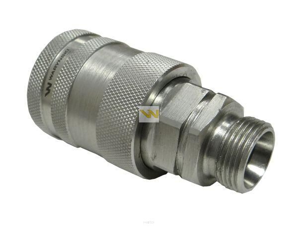 Szybkozłącze hydrauliczne gniazdo M22x1.5 gwint zewnętrzny EURO PUSH-PULL (9100822G) (ISO 7241-A) WIAM22MZ-PP