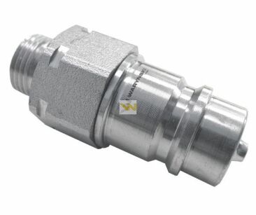 Szybkozłącze hydrauliczne wtyczka M18x1.5 gwint zewnętrzny EURO (9100818W) (ISO 7241-A) Waryński WIAM18SZ