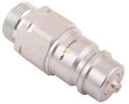 Szybkozłącze hydrauliczne wtyczka z eliminatorem ciśnienia M22x1.5 gwint zew. EURO (9100822W) (ISO 7241-A) Waryński WIAM22SZE - 4