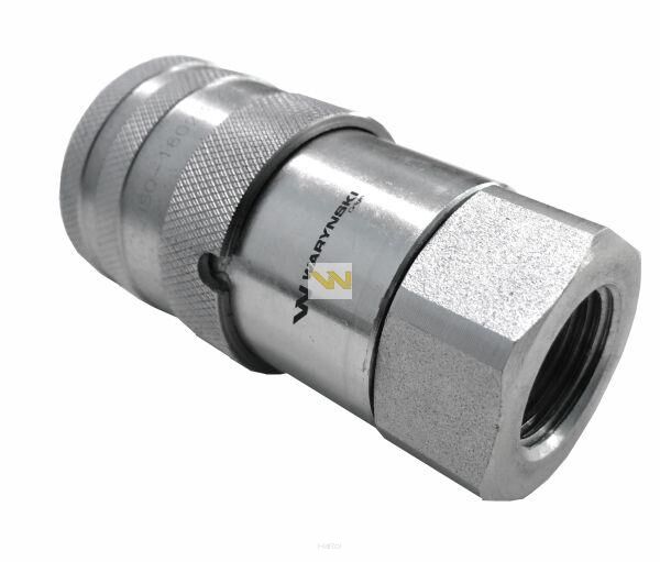 Szybkozłącze hydrauliczne suchoodcinające gniazdo G3/8