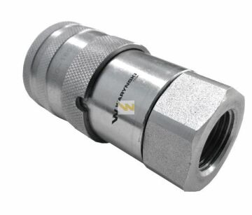 Szybkozłącze hydrauliczne suchoodcinające gniazdo G3/8"BSP gwint wewnętrzny ISO16028 Waryński WIFR38MW